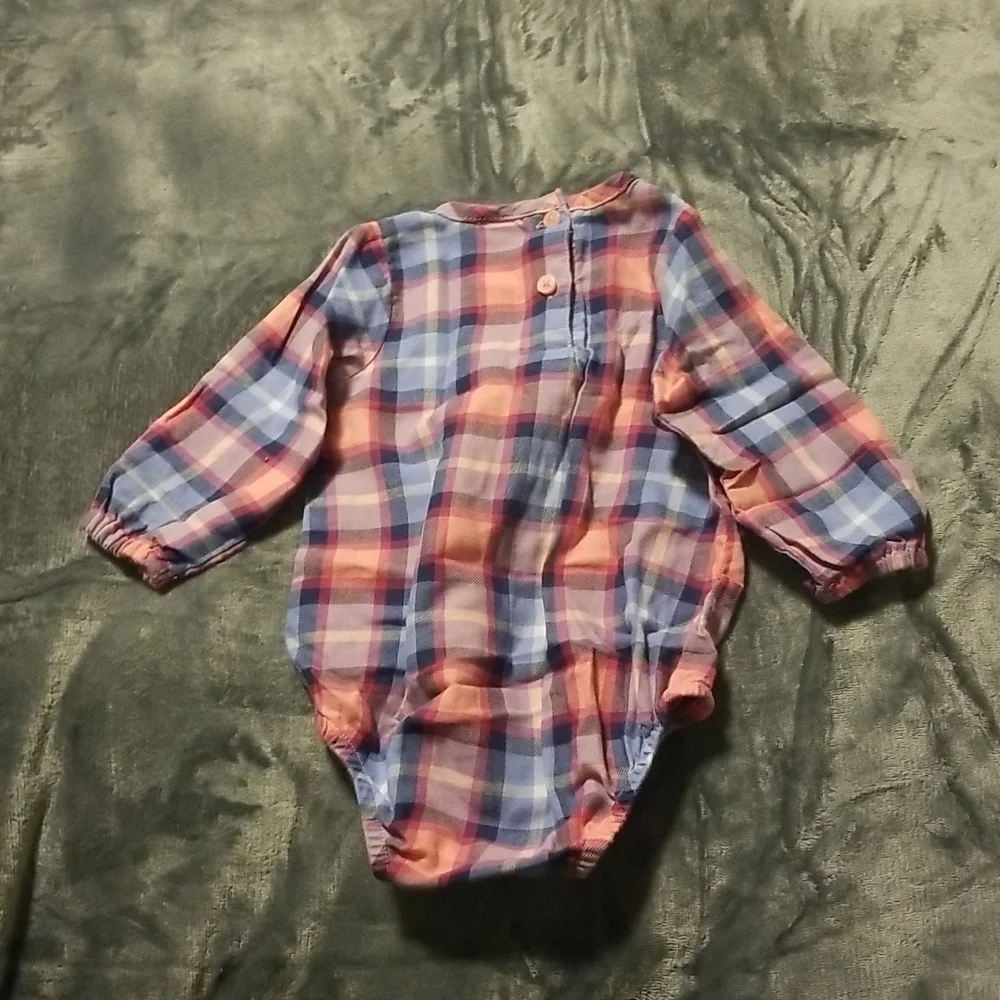 Oshkosh Baby Girl's Plaid Onesie